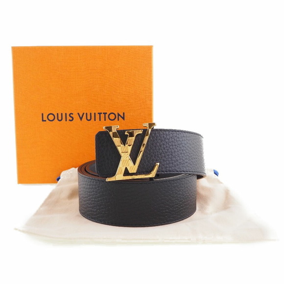 LOUIS VUITTON Centure LV Damier M0333 Calf Black JJ1272 Men's Belt - Picture 8 of 8